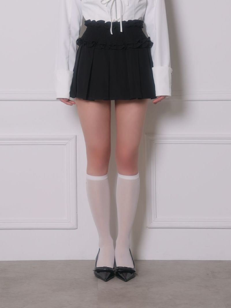 BUBBLES】ギャザープリーツスカパン | sparkling mall online store