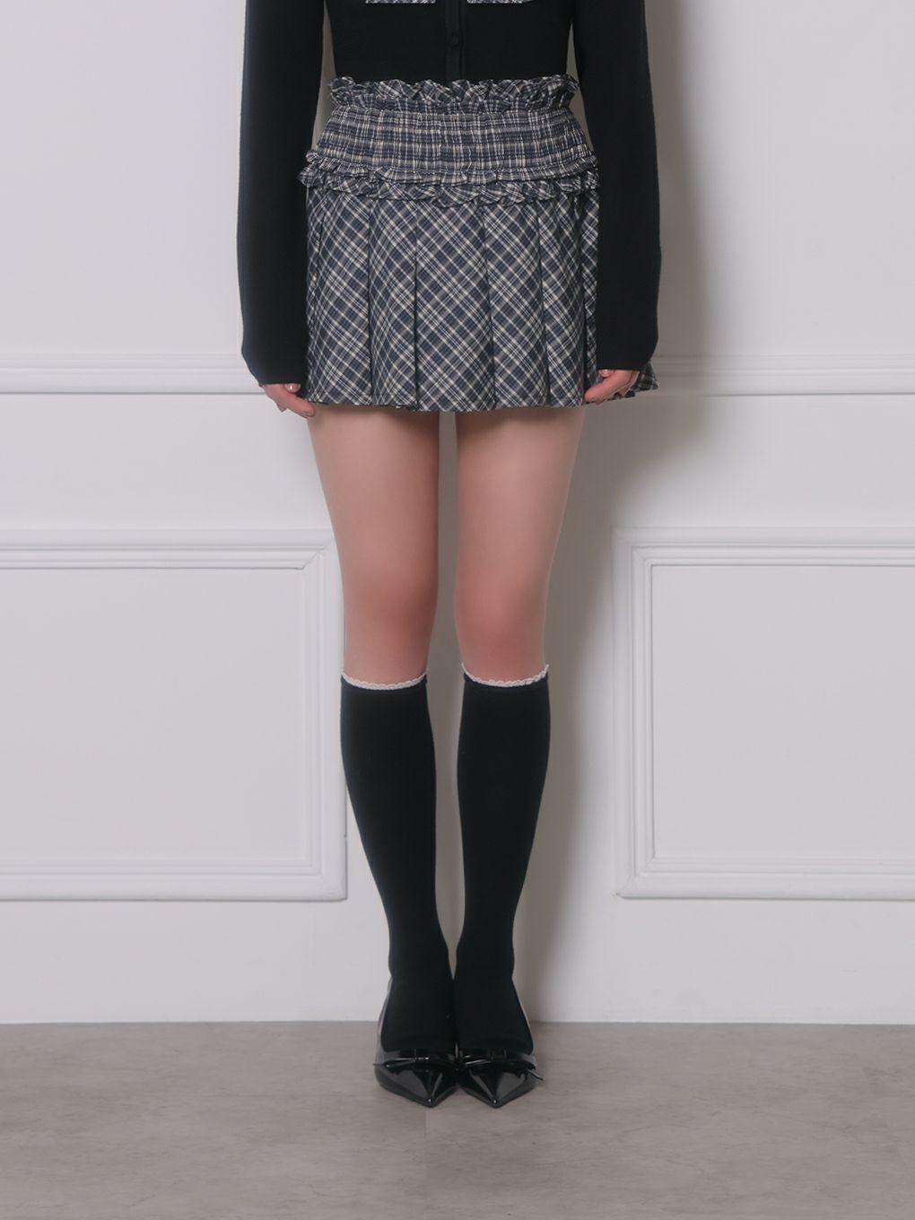 【BUBBLES】ギャザープリーツスカパン