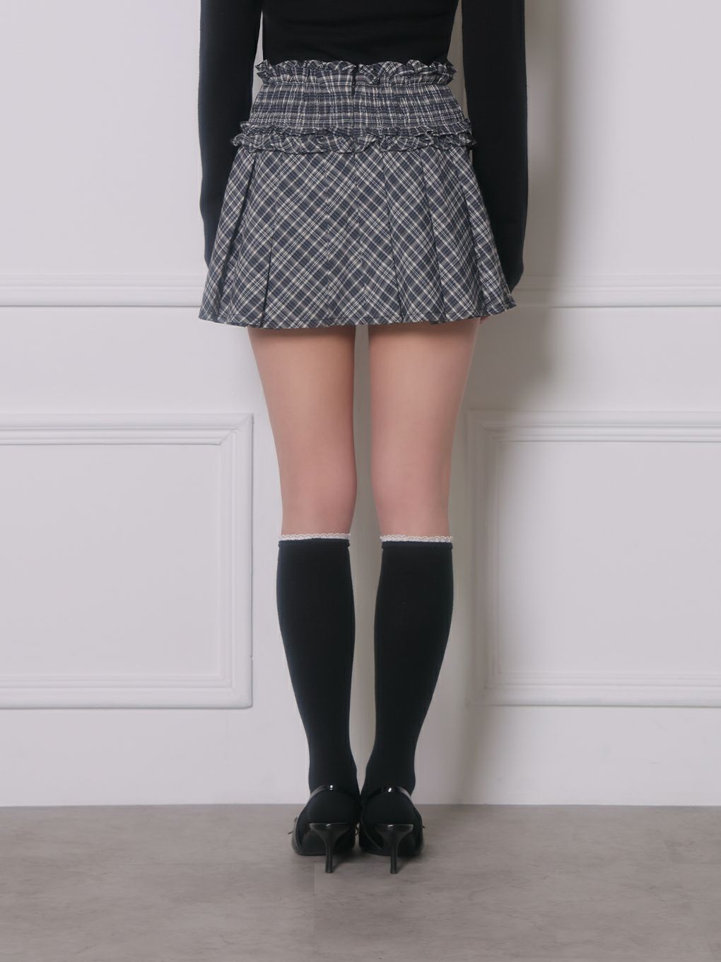 【BUBBLES】ギャザープリーツスカパン