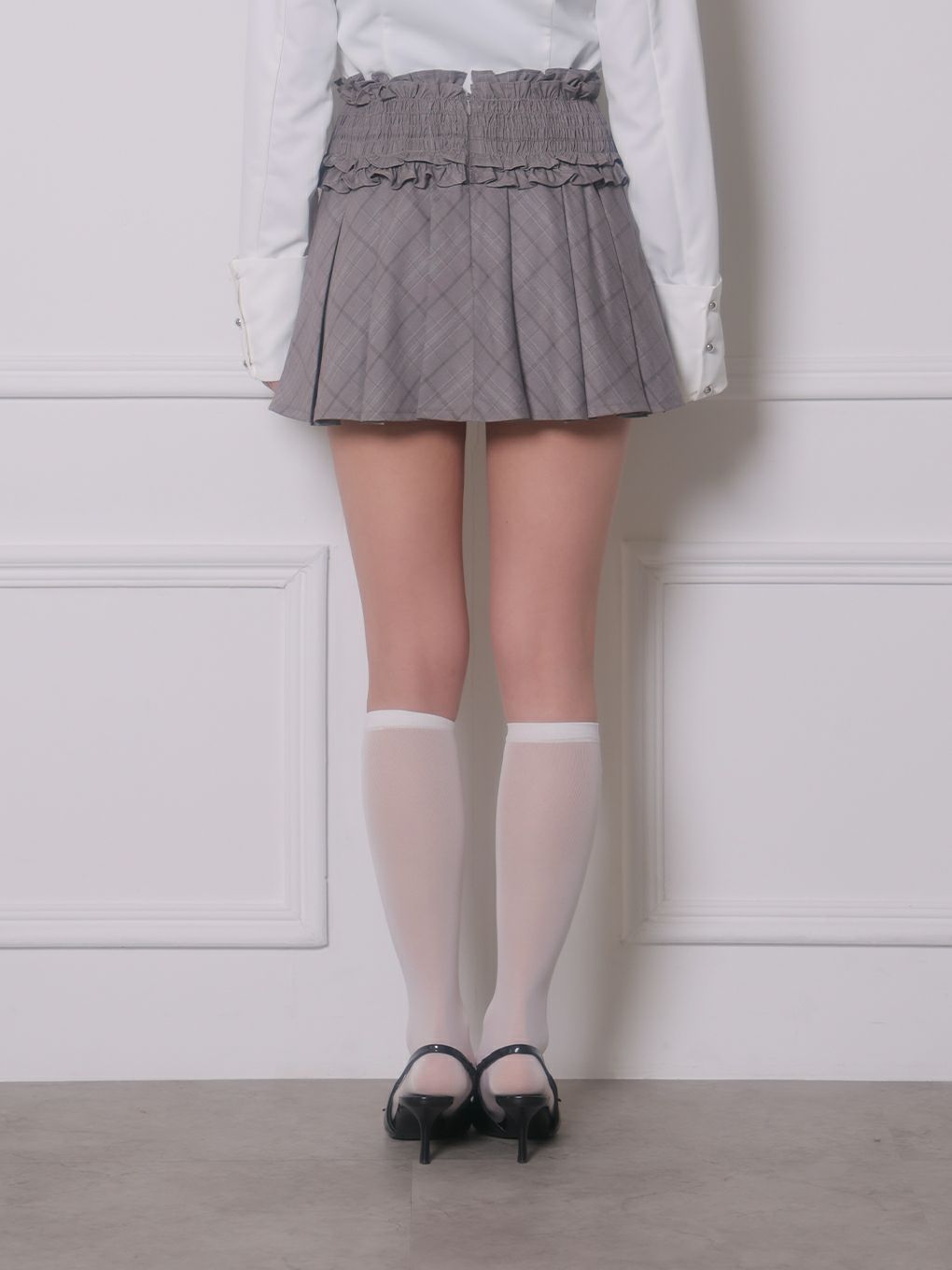 【BUBBLES】ギャザープリーツスカパン