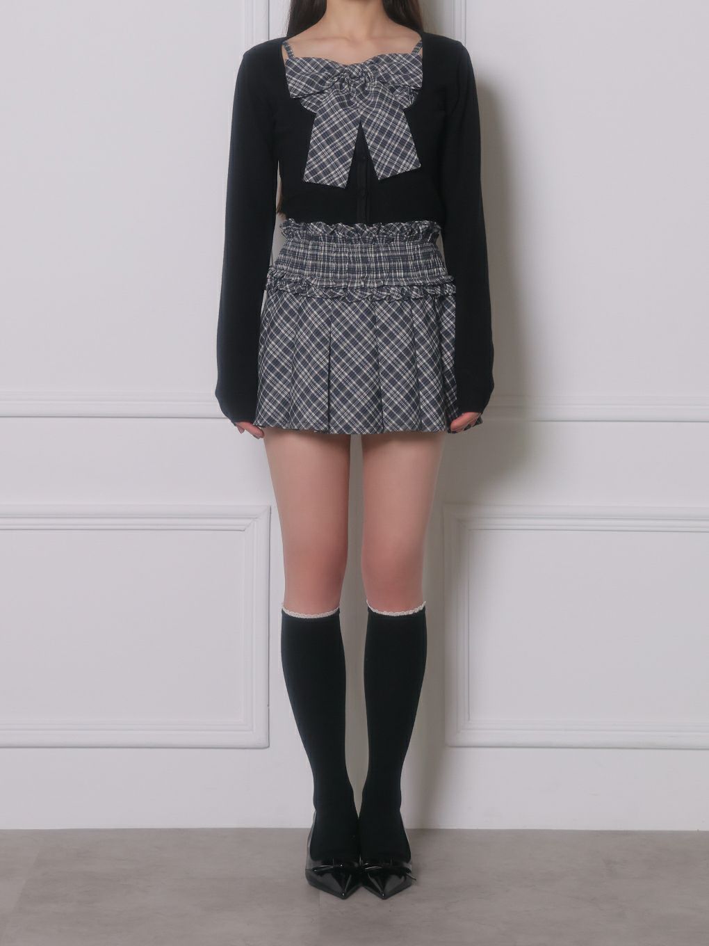 【BUBBLES】ギャザープリーツスカパン