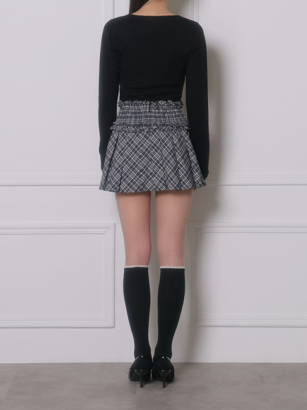 【BUBBLES】ギャザープリーツスカパン