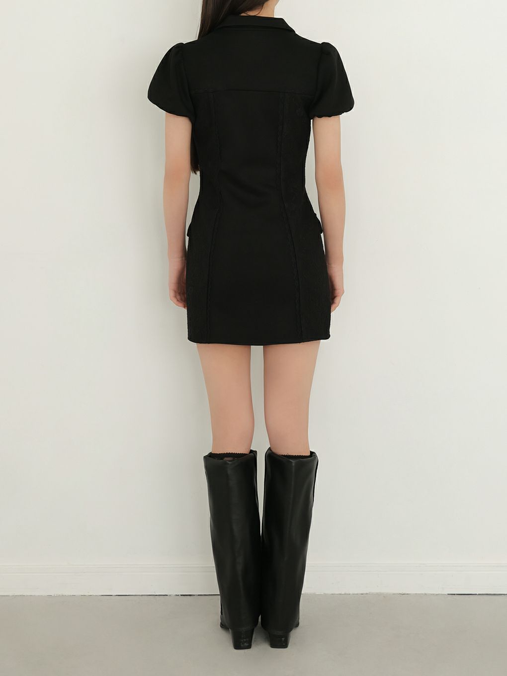 【BUBBLES】サイドレーススウェットワンピース