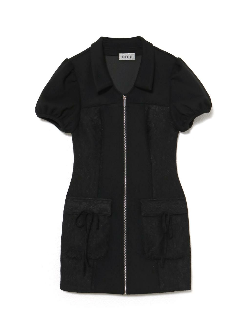 【BUBBLES】サイドレーススウェットワンピース