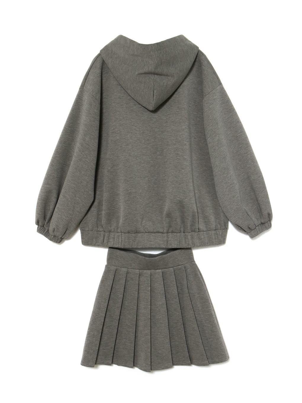 【BUBBLES】ルーズパーカープリーツセットアップ