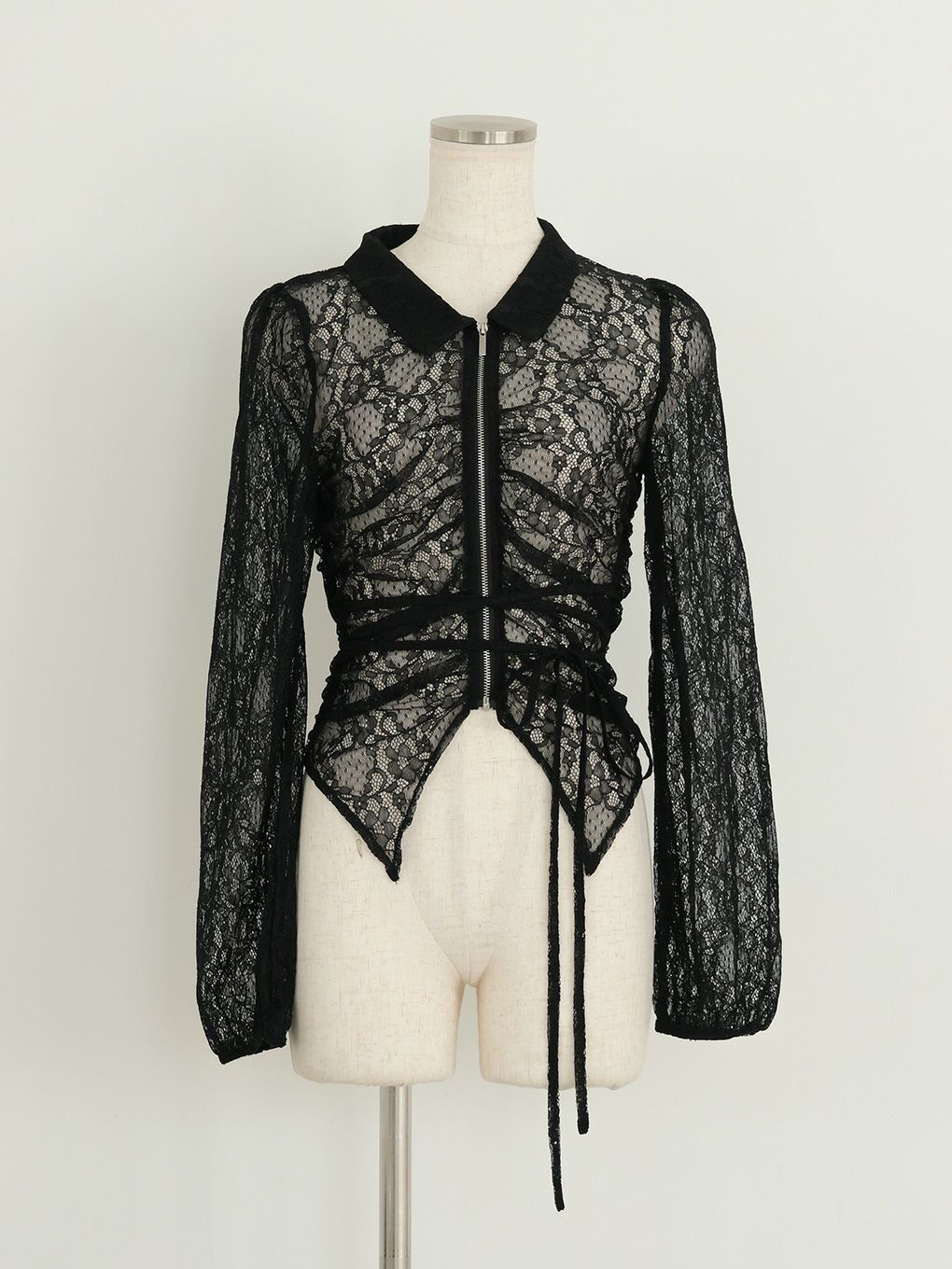 【BUBBLES】レースギャザーブラウス