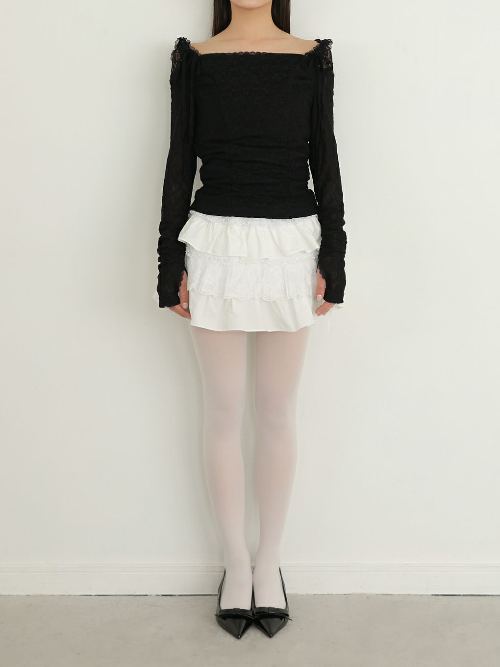 【BUBBLES】レースフーディートップス