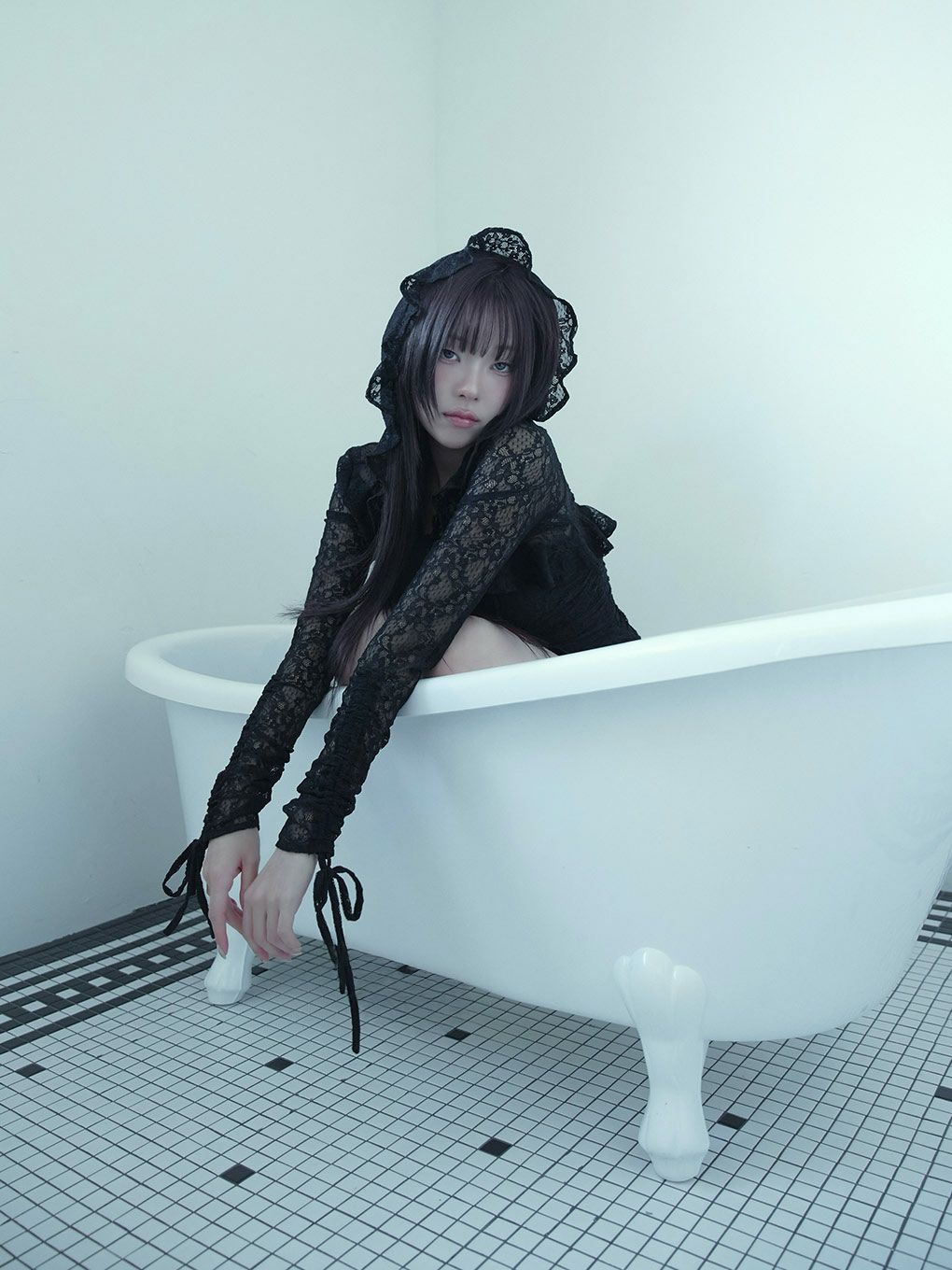 【BUBBLES】レースフーディーアンサンブル