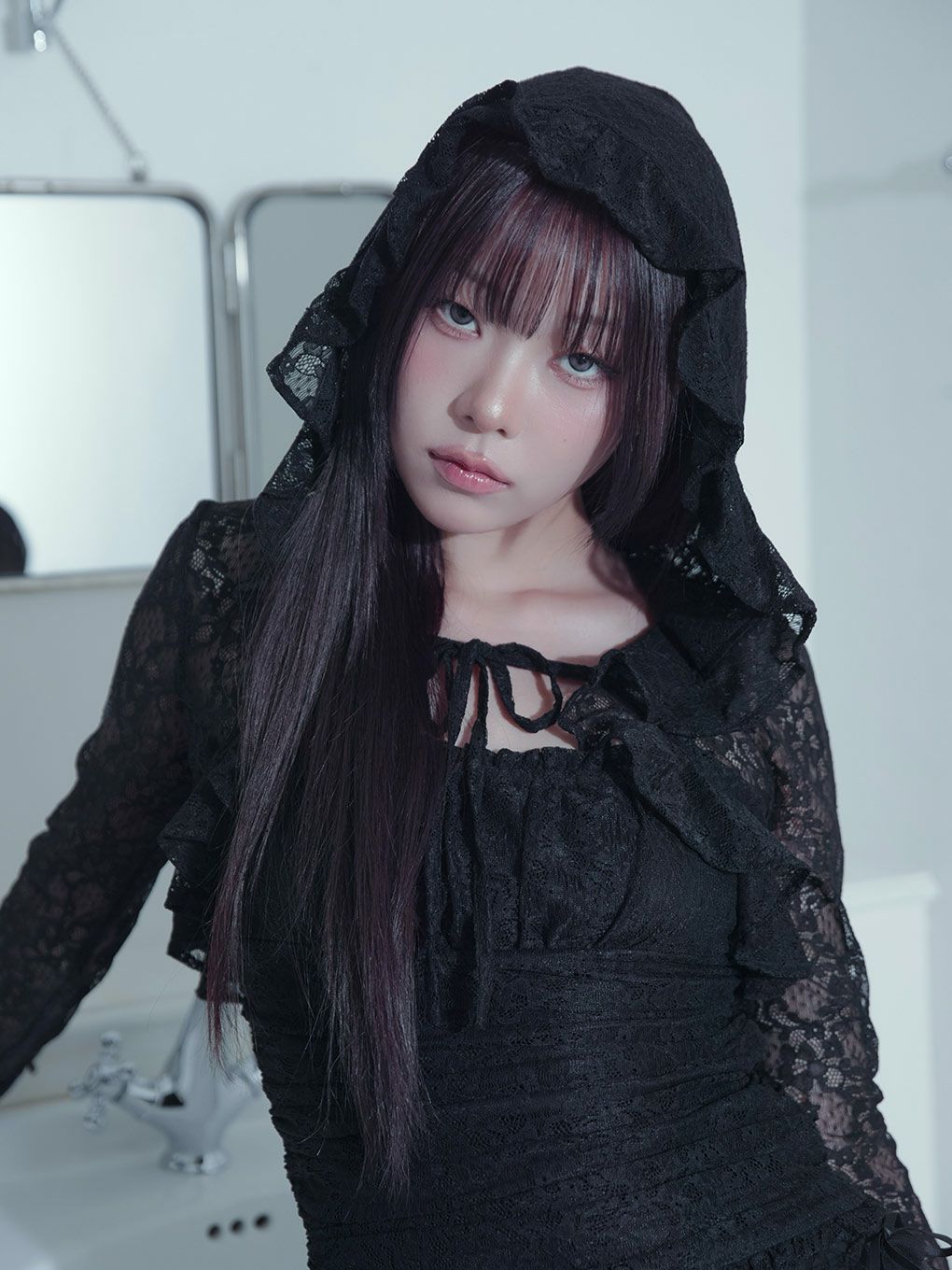 【BUBBLES】レースフーディーアンサンブル