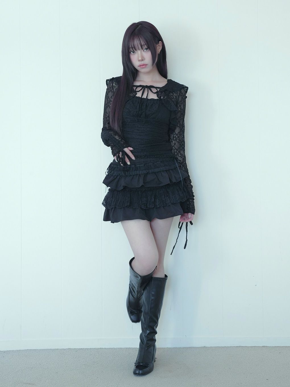 【BUBBLES】レースフーディーアンサンブル