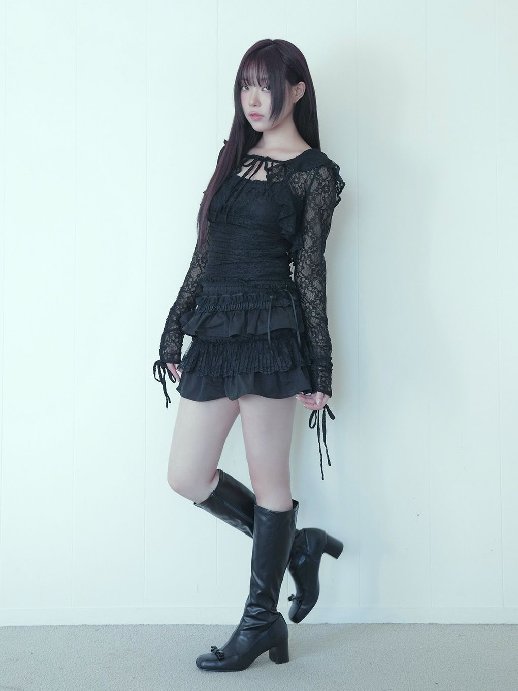 【BUBBLES】レースフーディーアンサンブル