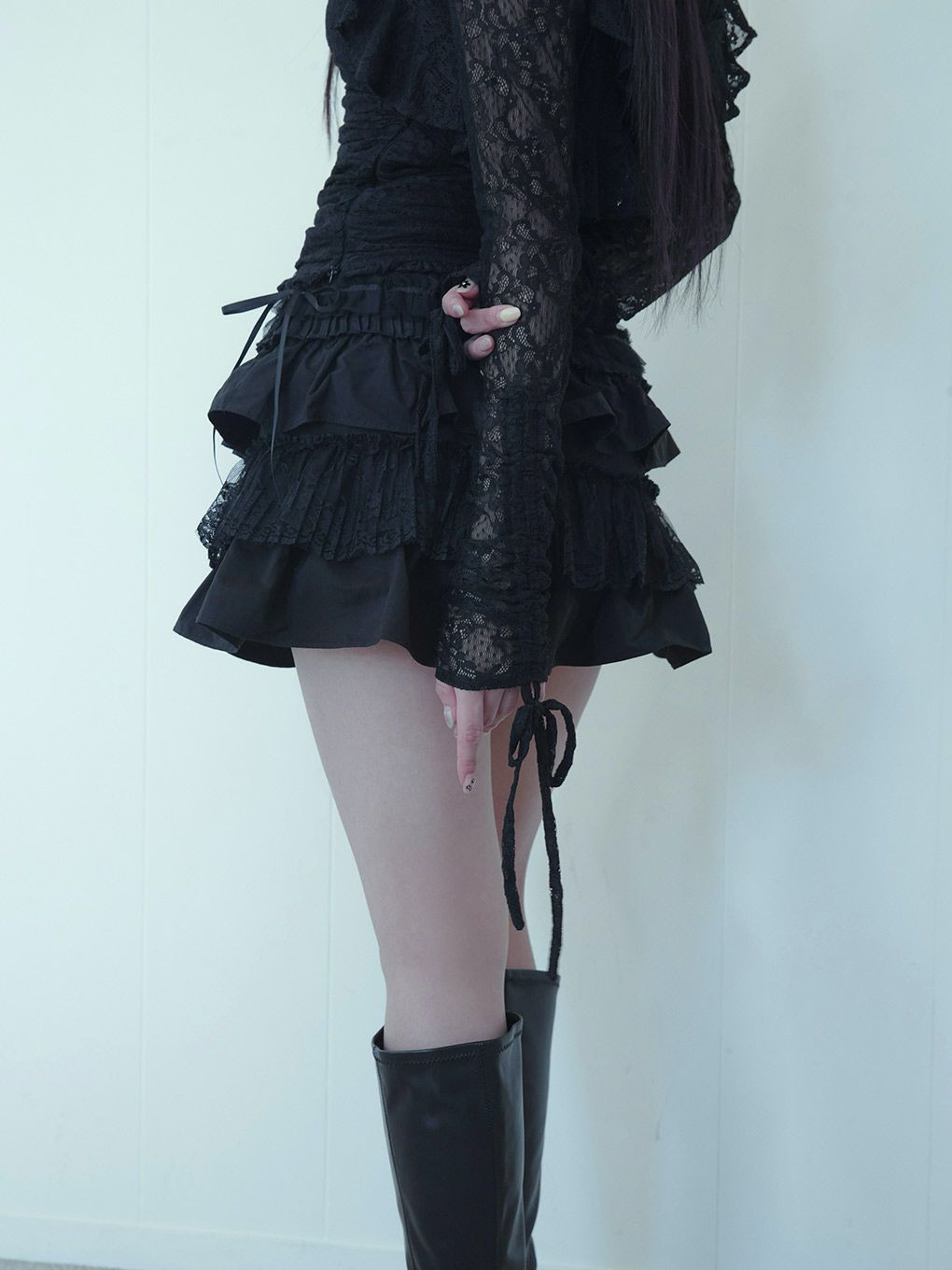 【BUBBLES】レースフーディーアンサンブル