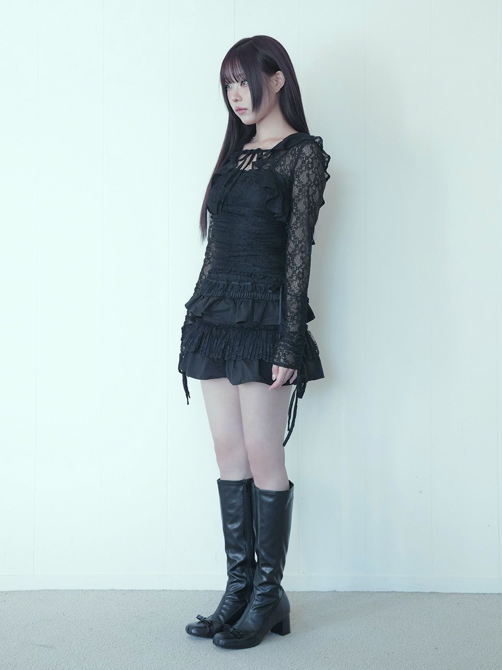 【BUBBLES】レースフーディーアンサンブル