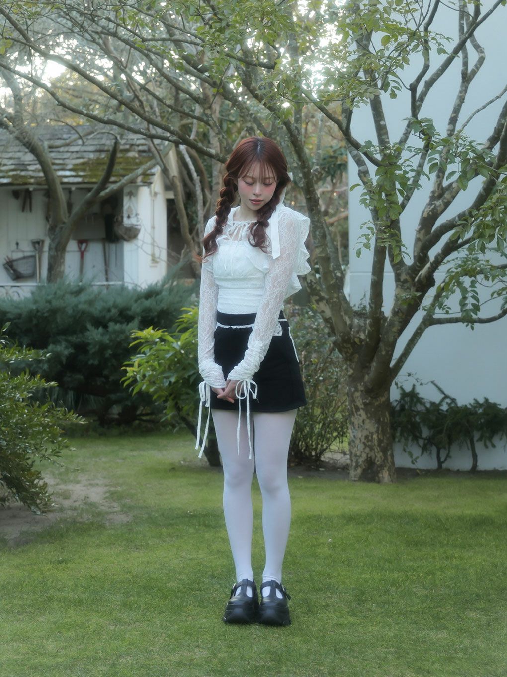 【BUBBLES】レースフーディーアンサンブル