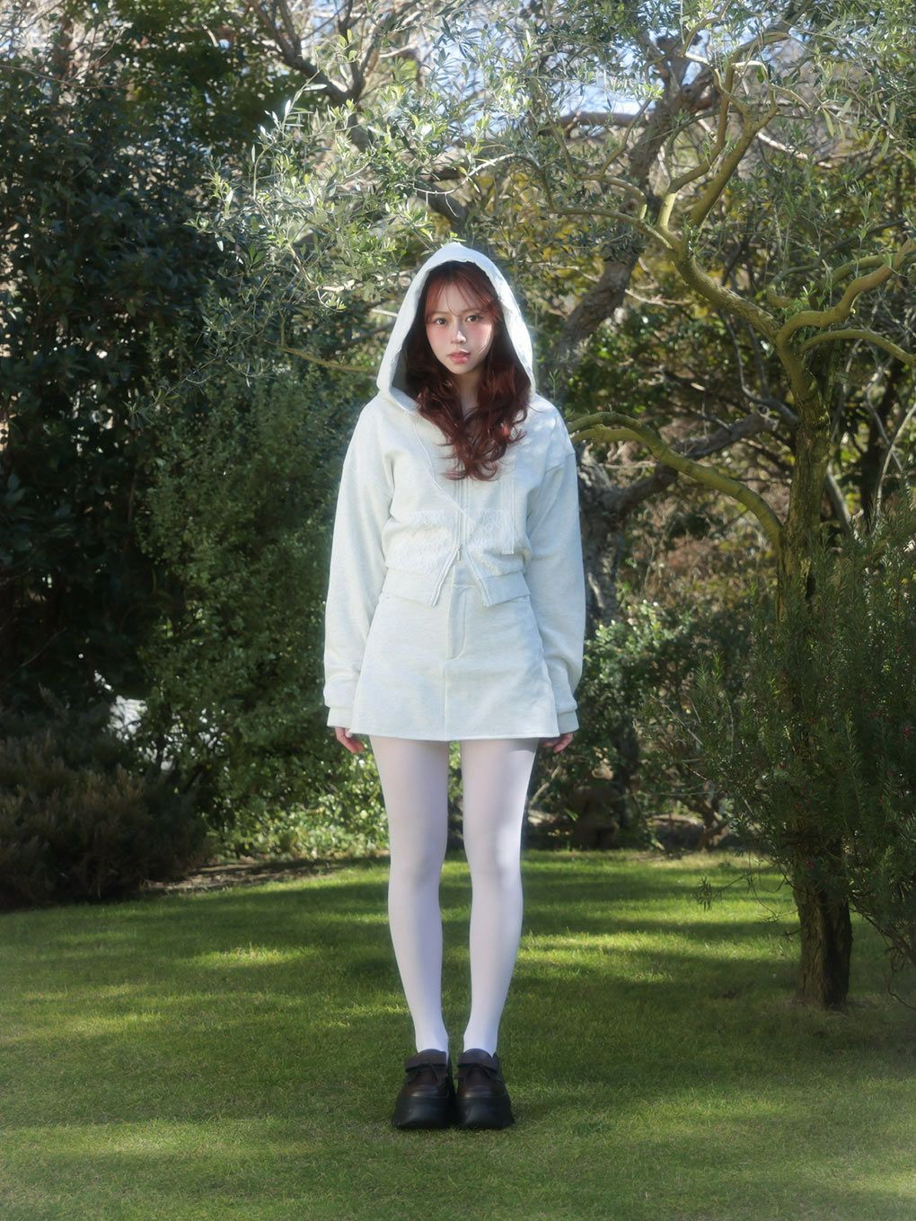 【BUBBLES】レースクロップドパーカーセットアップ