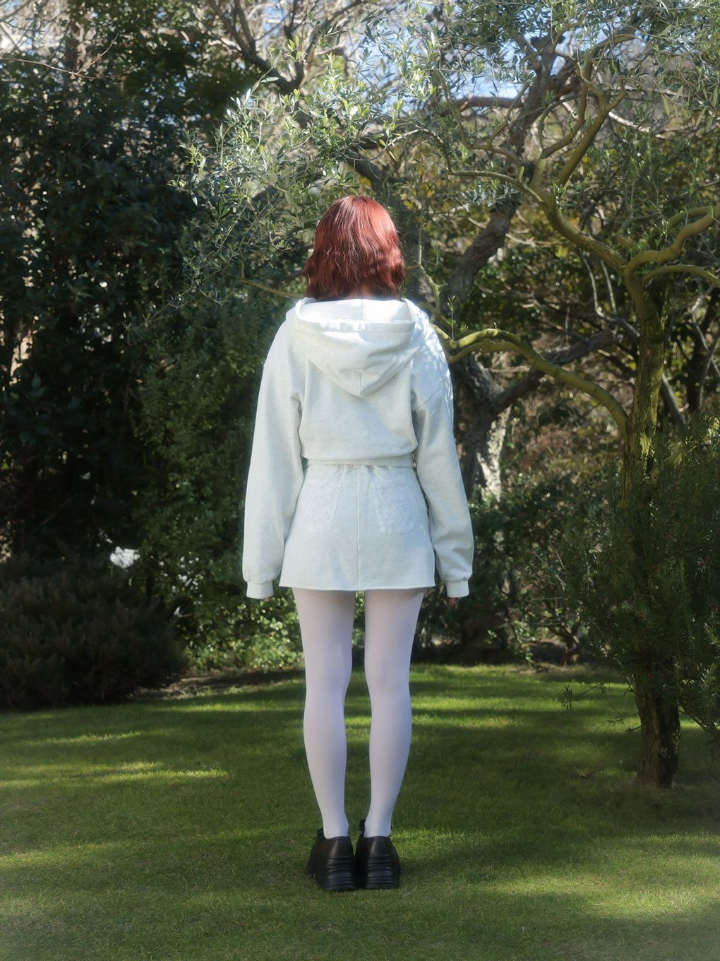 【BUBBLES】レースクロップドパーカーセットアップ