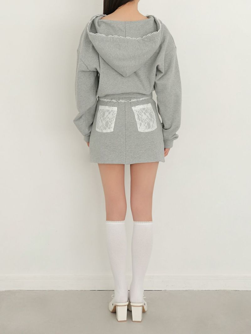 BUBBLES】レースフーディートップス | sparkling mall online store