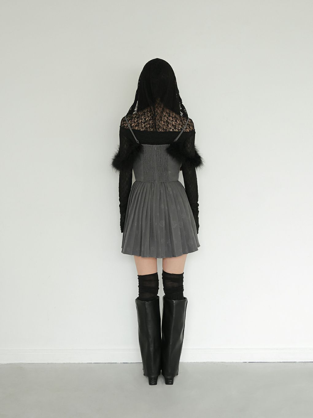 【BUBBLES】ローズファープリーツワンピース