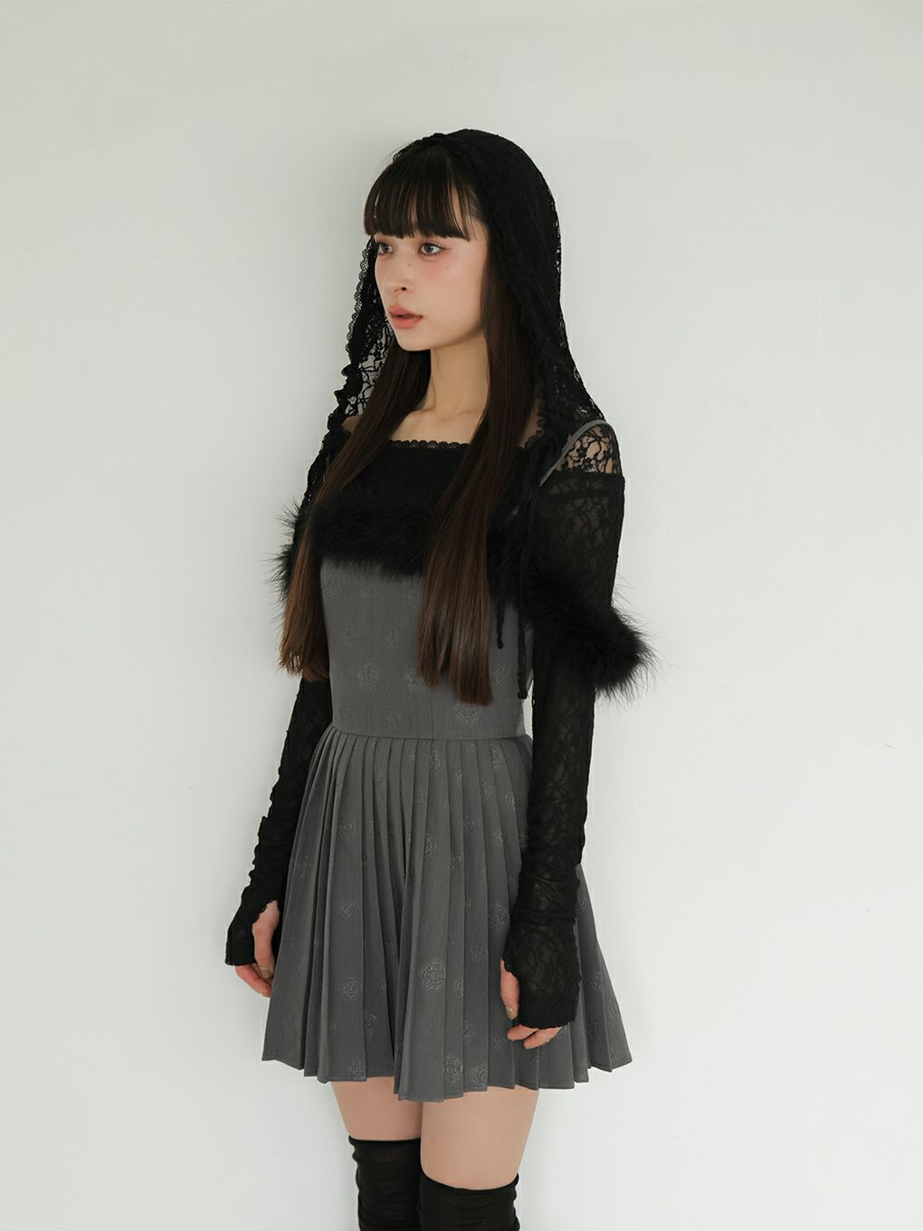 【BUBBLES】ローズファープリーツワンピース