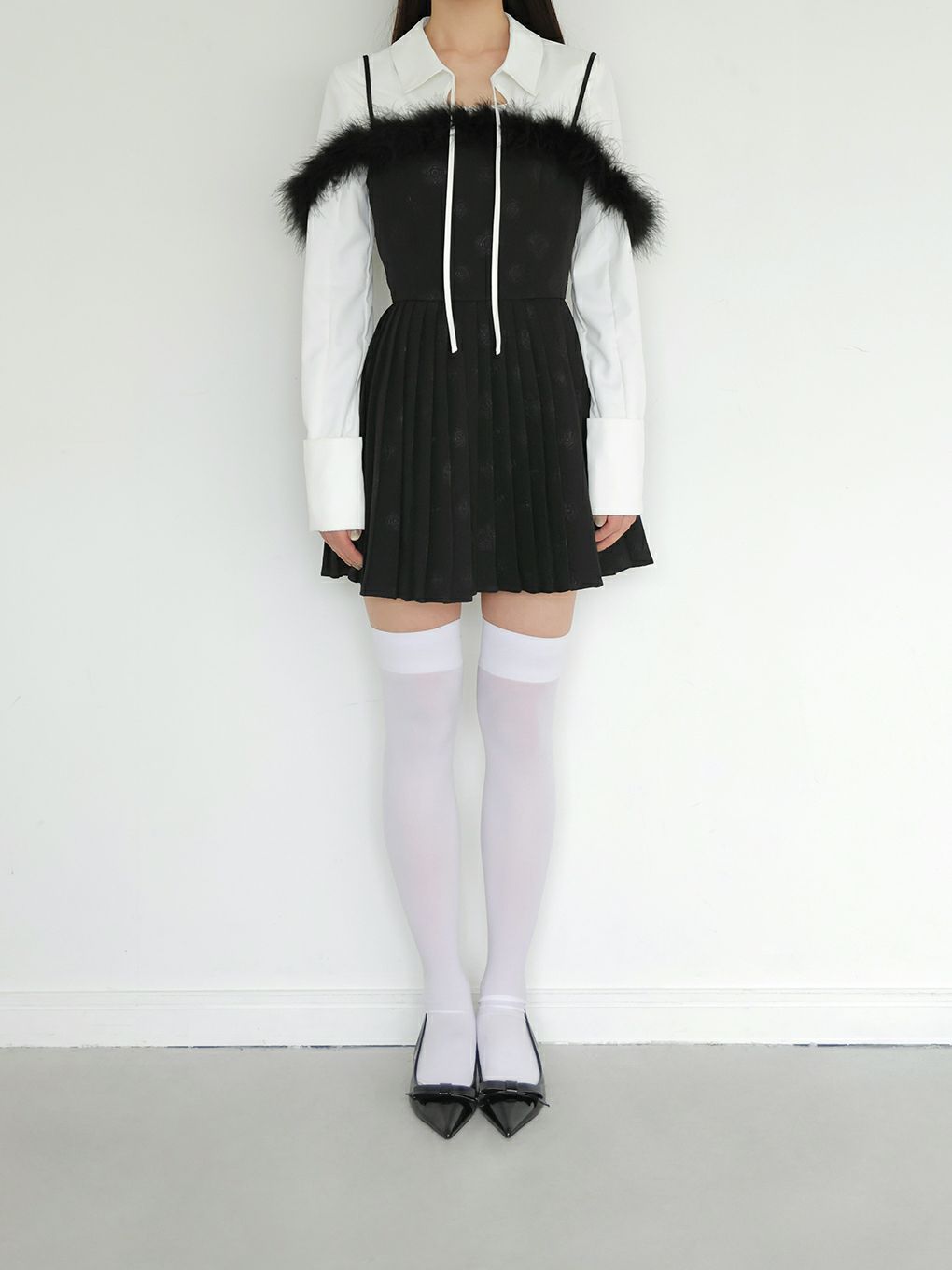 【BUBBLES】ローズファープリーツワンピース