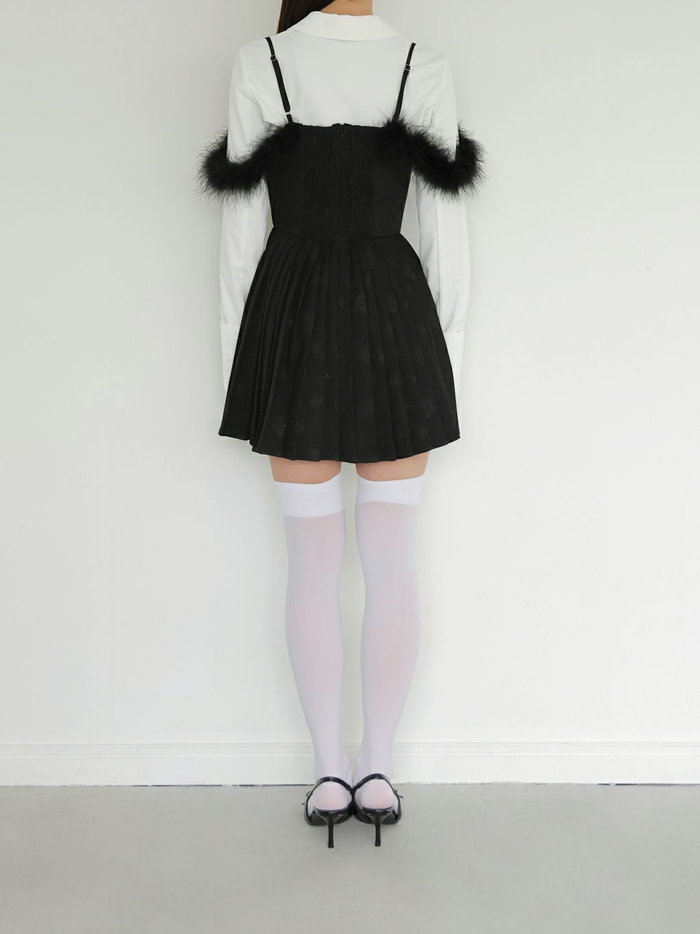 【BUBBLES】ローズファープリーツワンピース