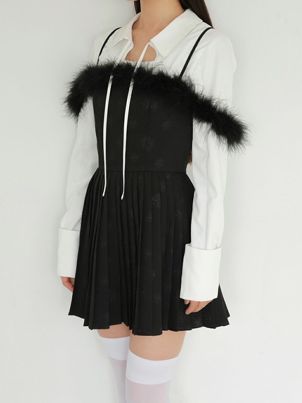 【BUBBLES】ローズファープリーツワンピース