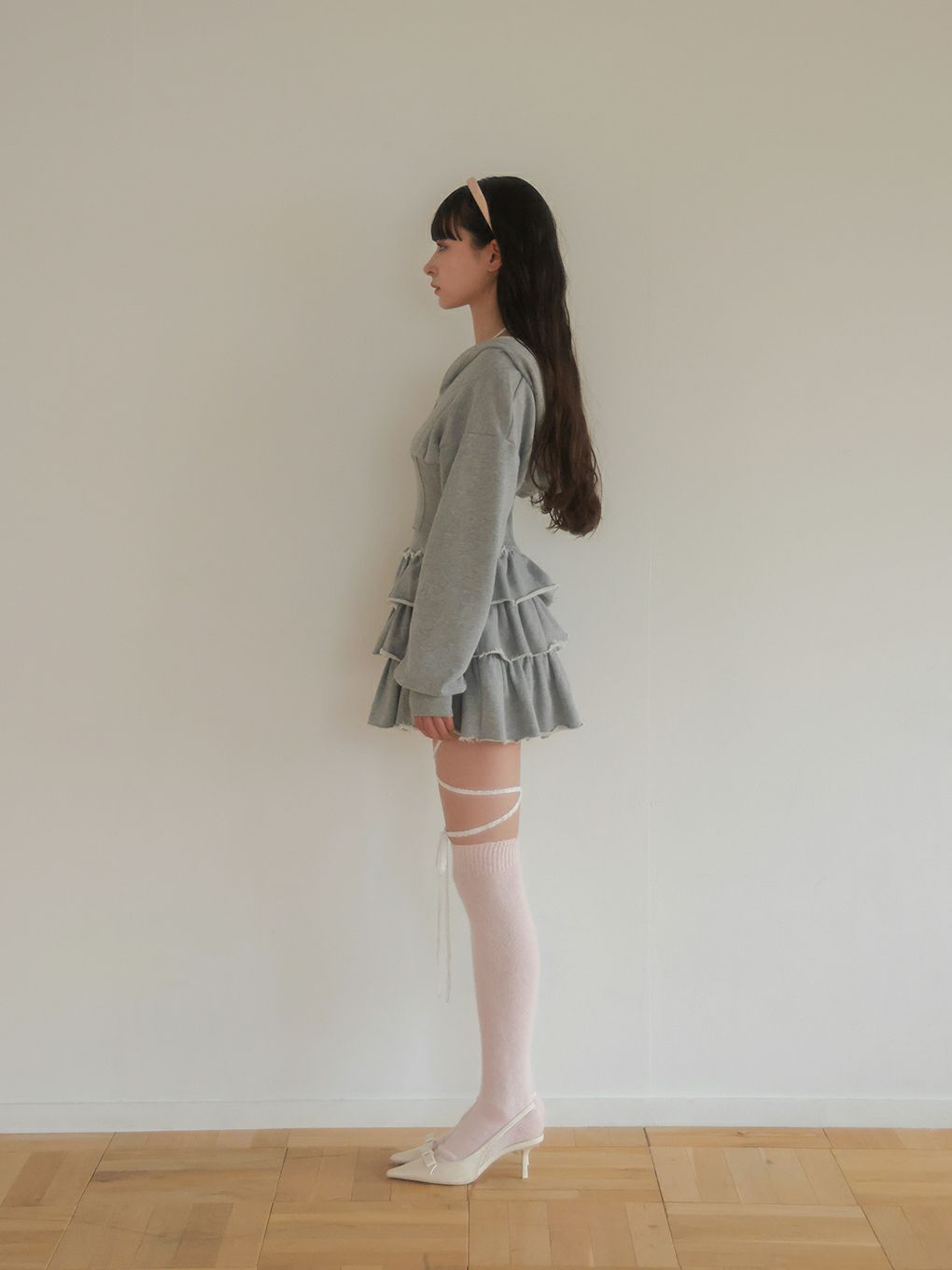 【BUBBLES】コルセットスウェットトップス