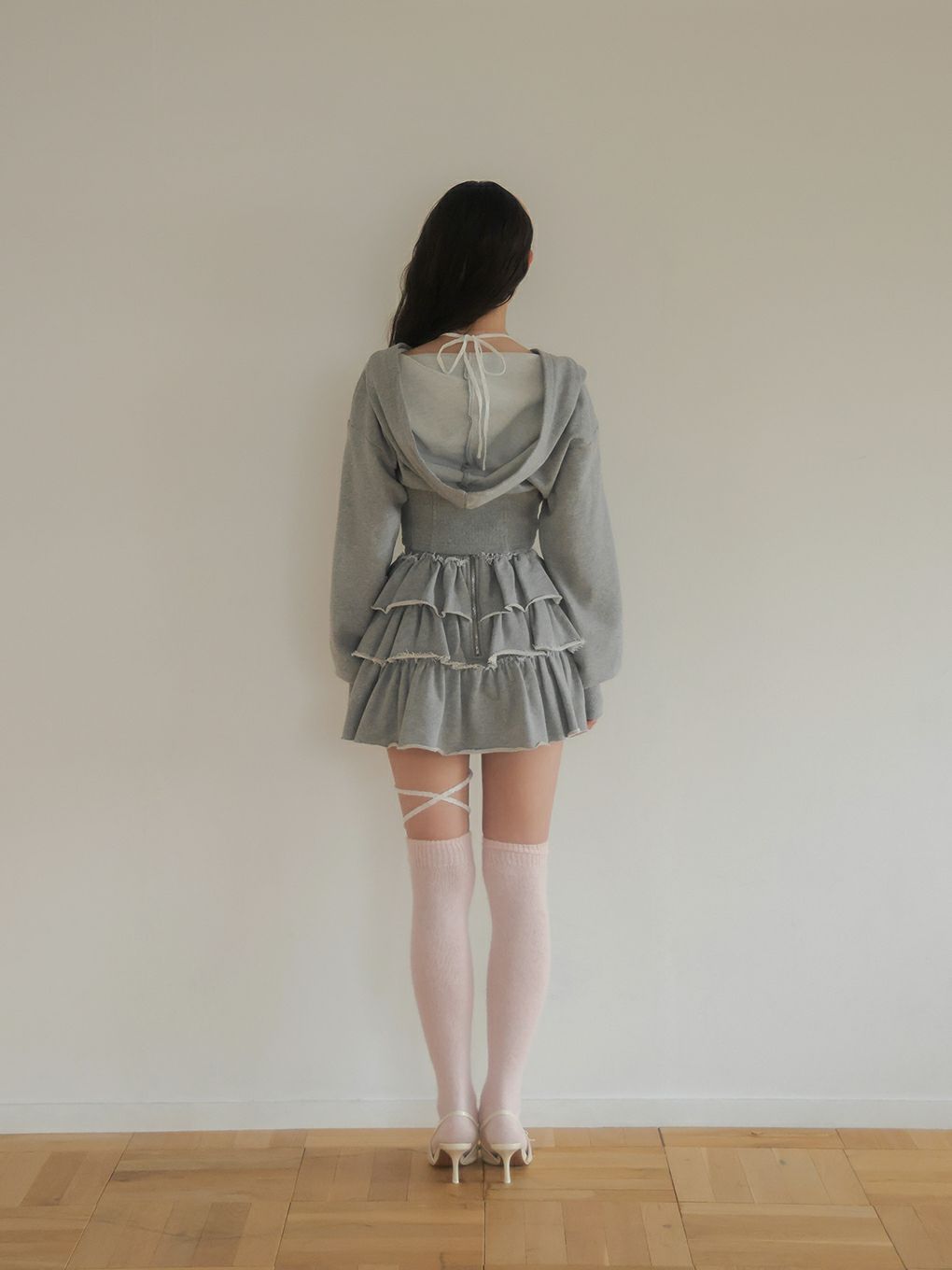 【BUBBLES】コルセットスウェットトップス