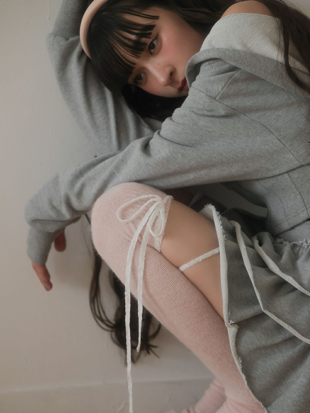 【BUBBLES】コルセットスウェットトップス