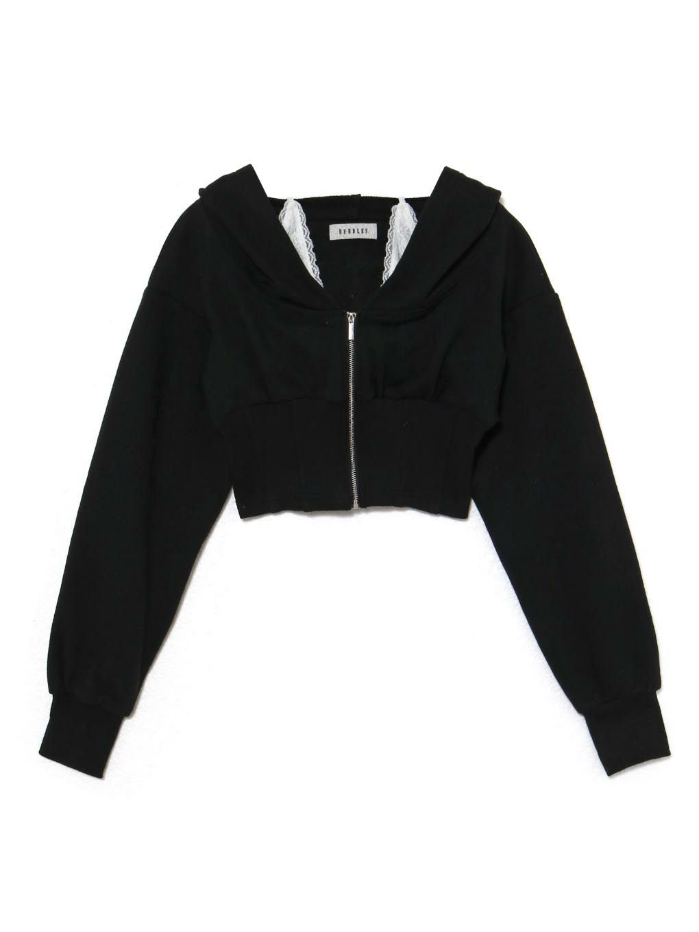 【BUBBLES】コルセットスウェットトップス