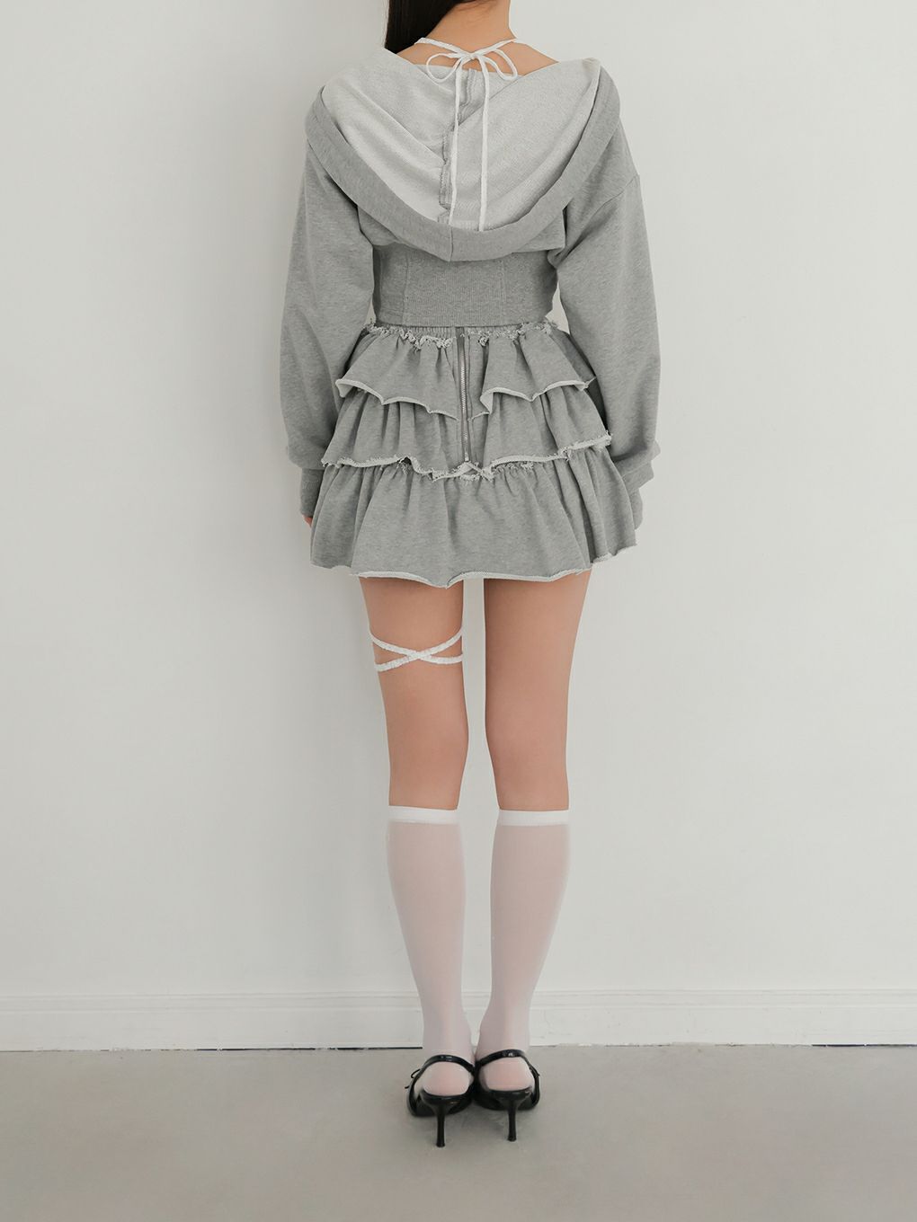 【BUBBLES】クロスリボンティアードスカパン