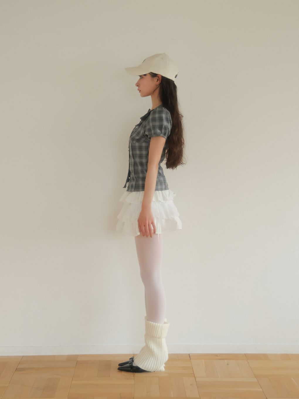 【BUBBLES】スクエアリボンブラウス