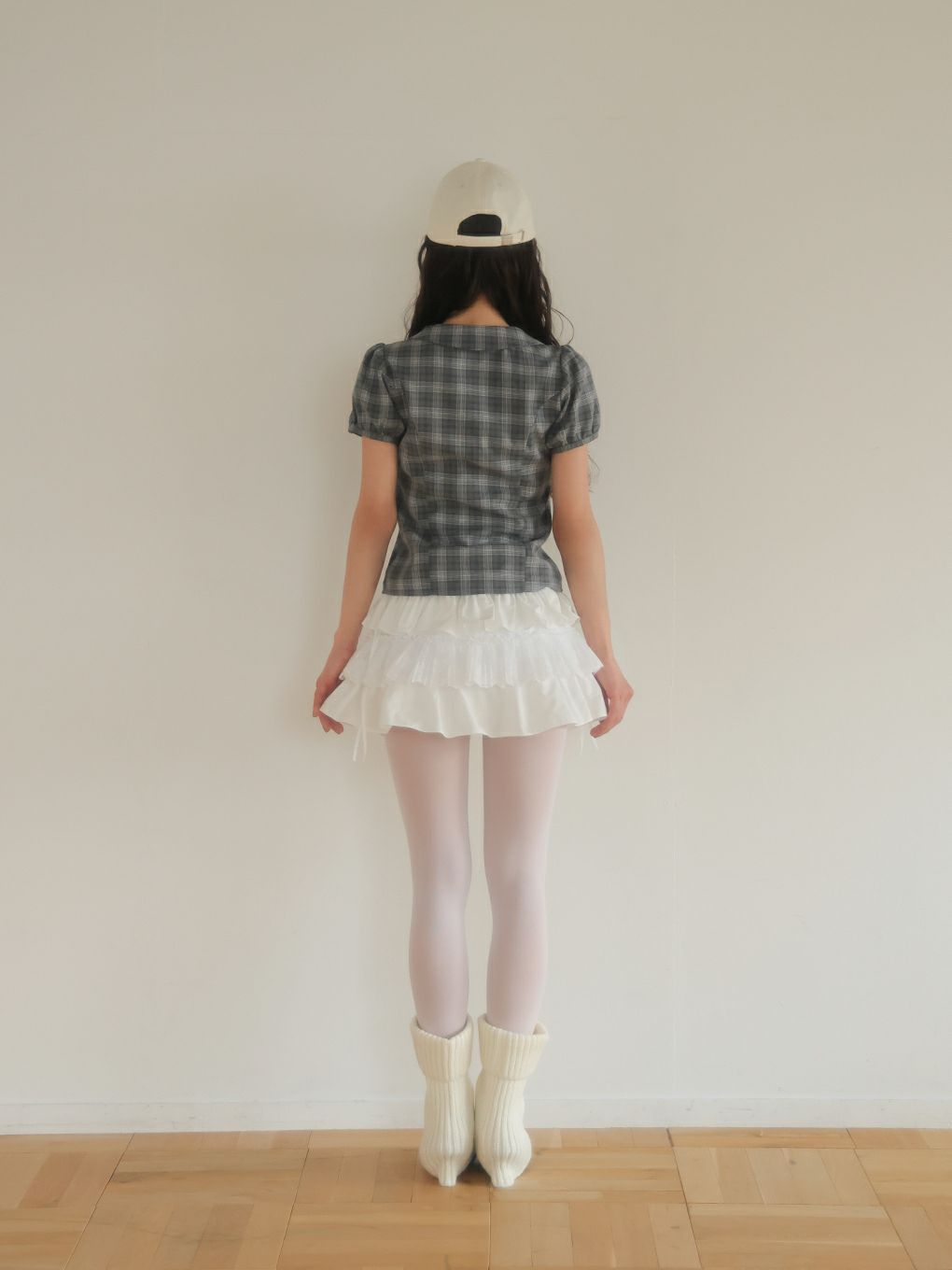 【BUBBLES】スクエアリボンブラウス