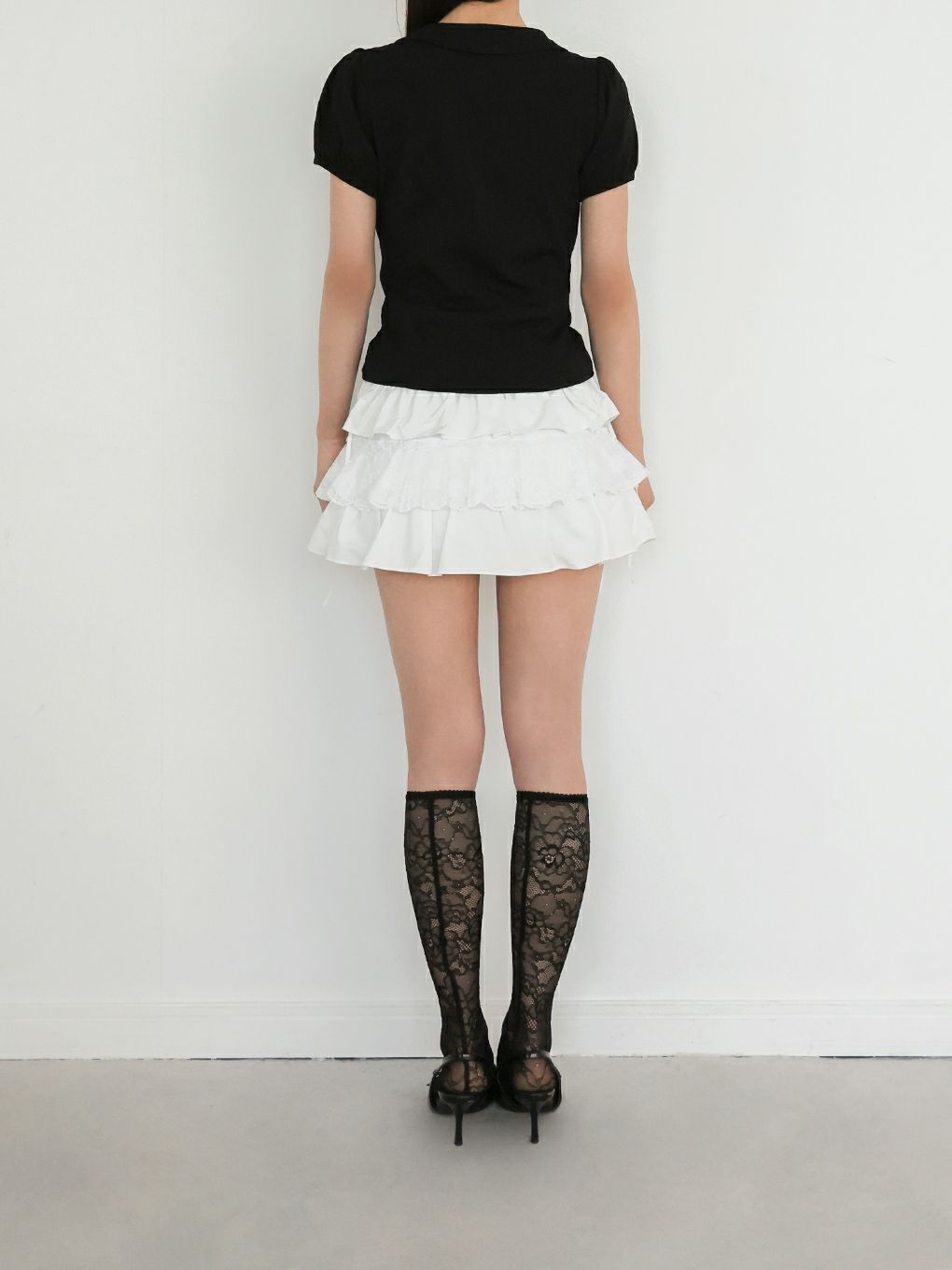 【BUBBLES】スクエアリボンブラウス