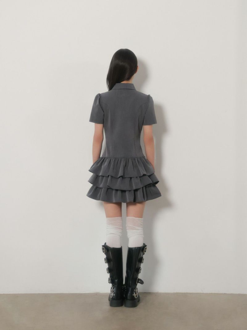 bubbles ワンピース BUBBLES】レースギャザーワンピース | sparkling mall online store