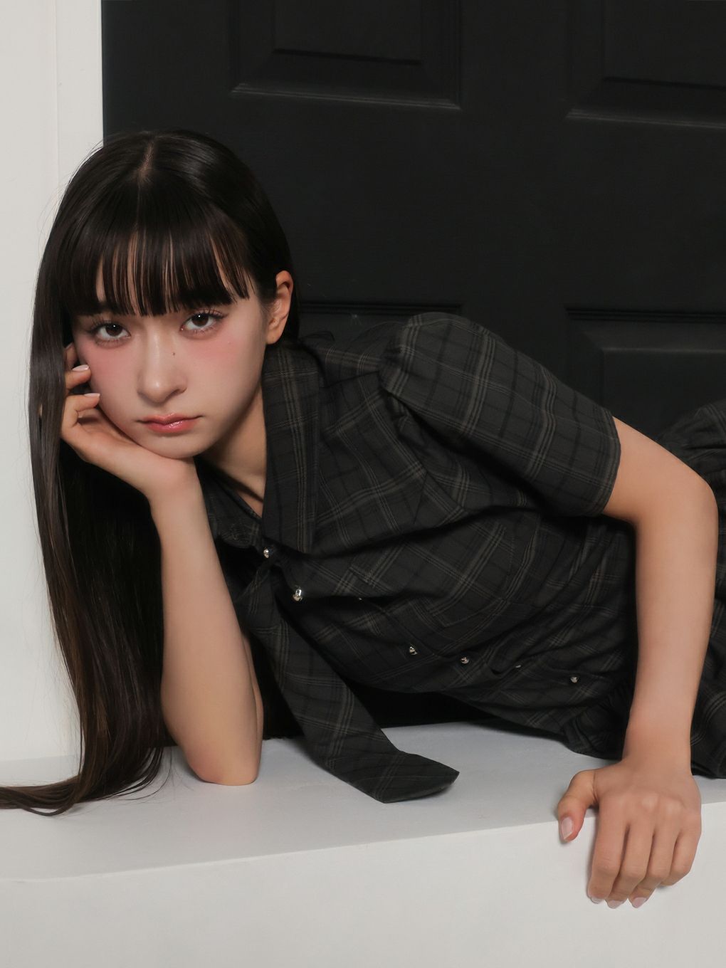 【BUBBLES】ネクタイティアードワンピース