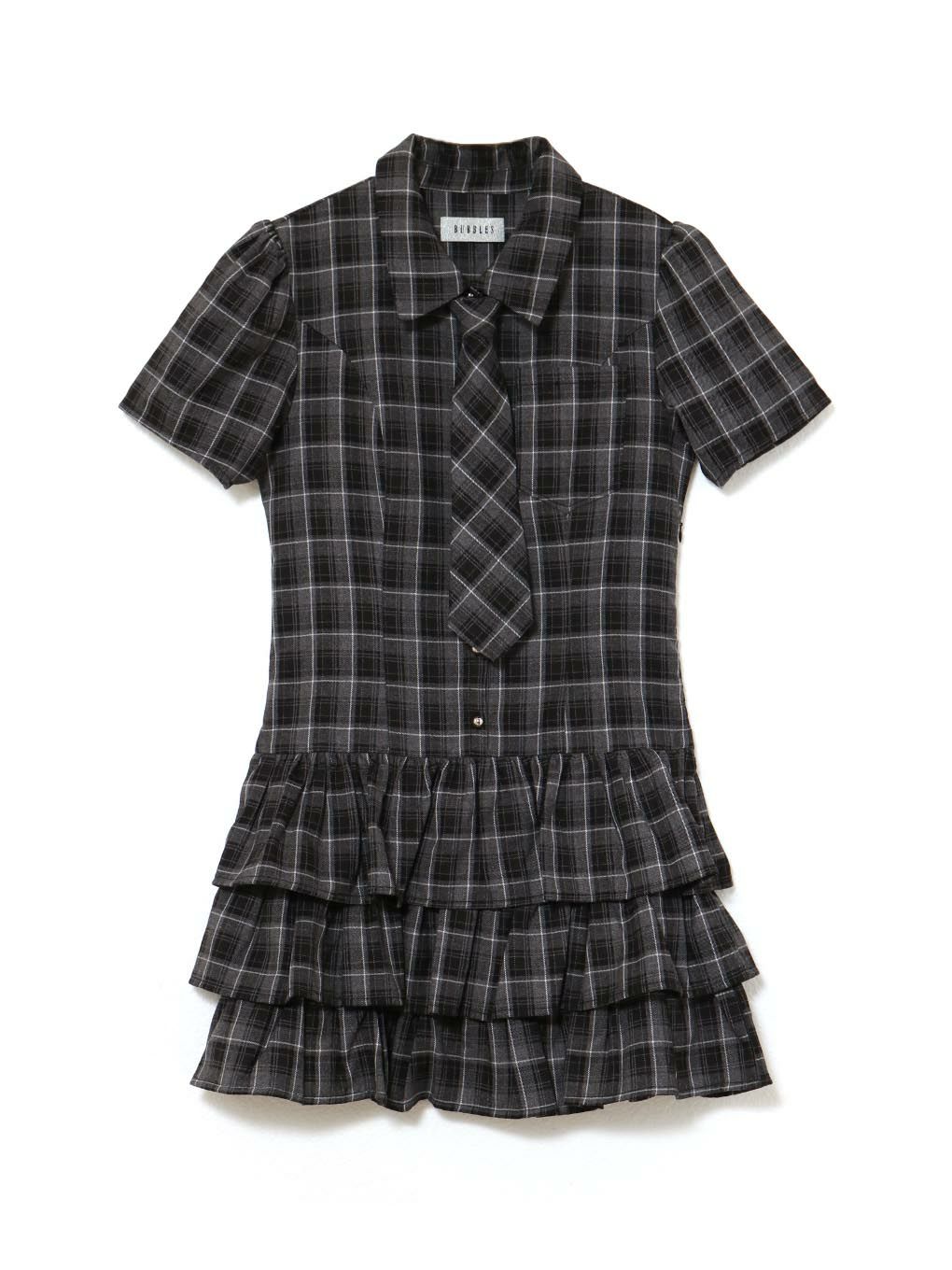 【BUBBLES】ネクタイティアードワンピース