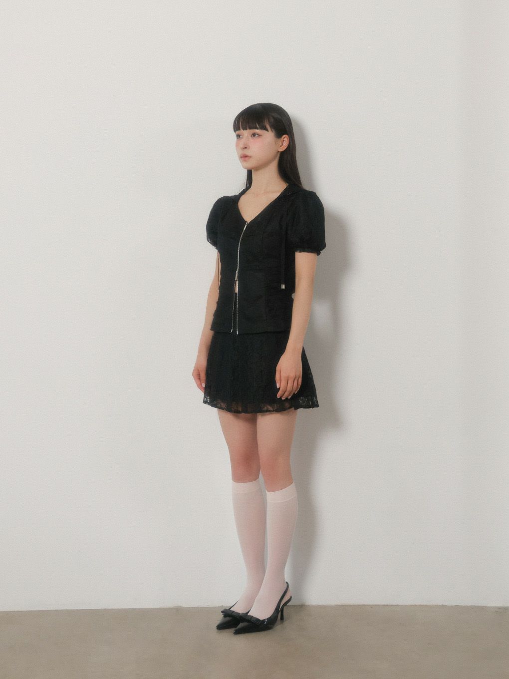 【BUBBLES】レースパーカーセットアップ