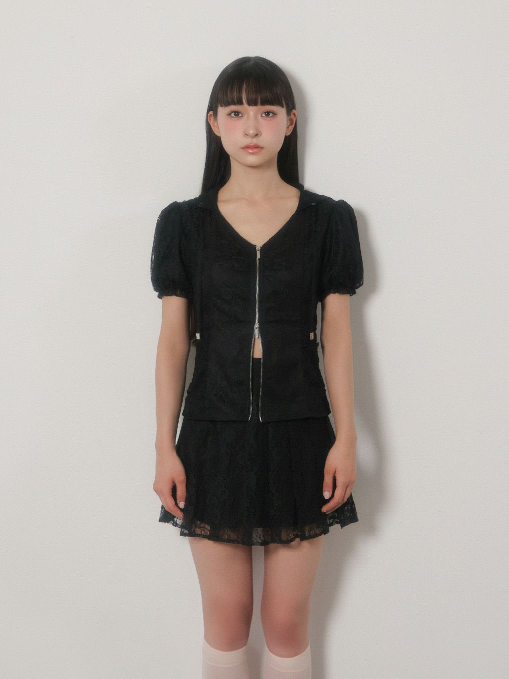 【BUBBLES】レースパーカーセットアップ