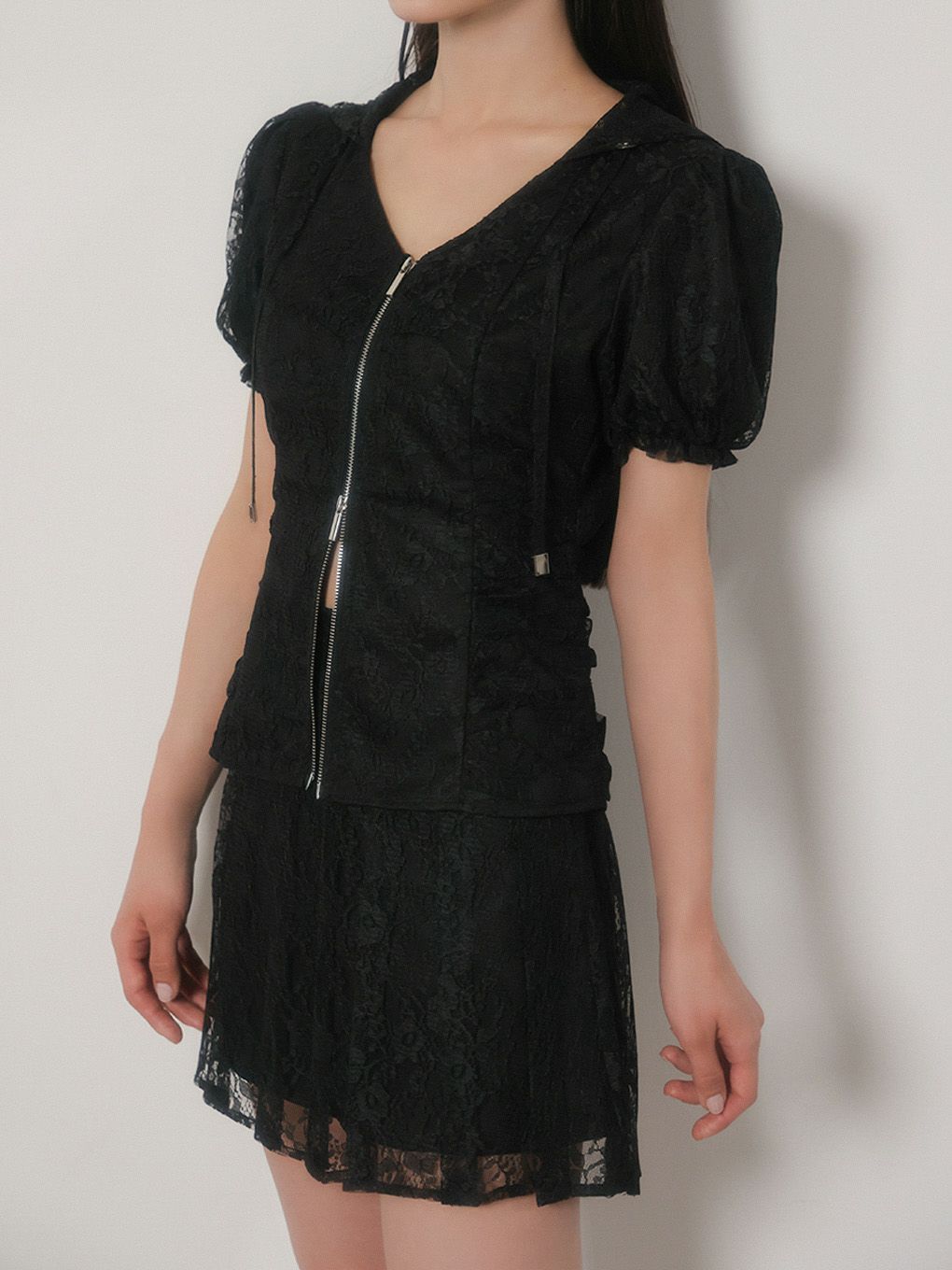 【BUBBLES】レースパーカーセットアップ