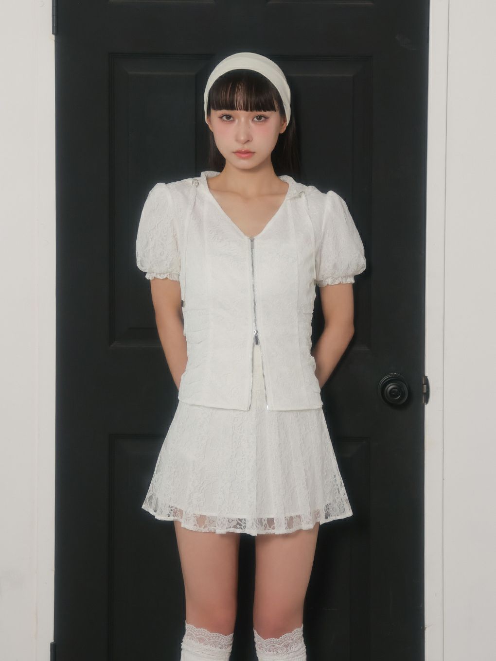 【BUBBLES】レースパーカーセットアップ