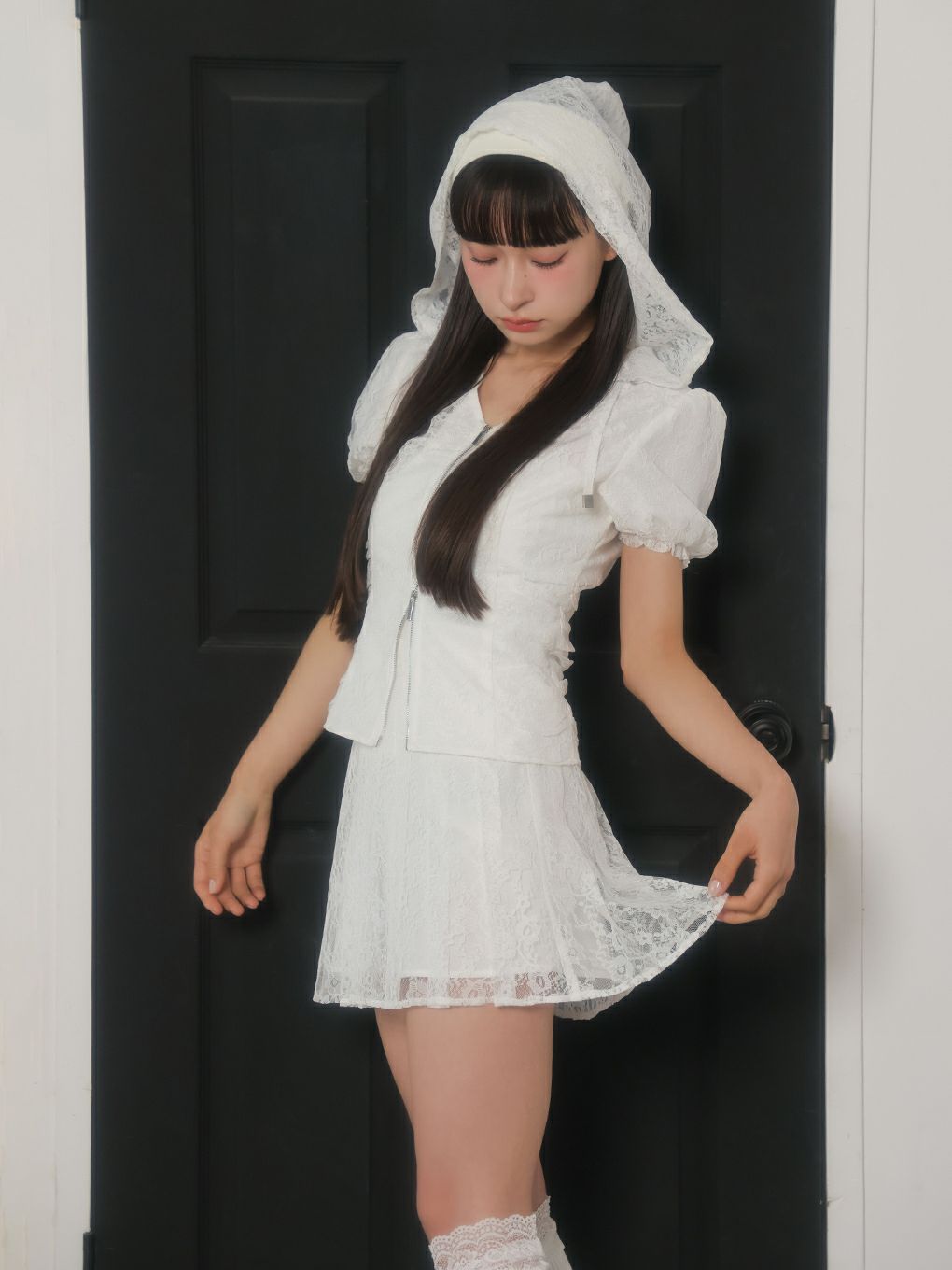 【BUBBLES】レースパーカーセットアップ