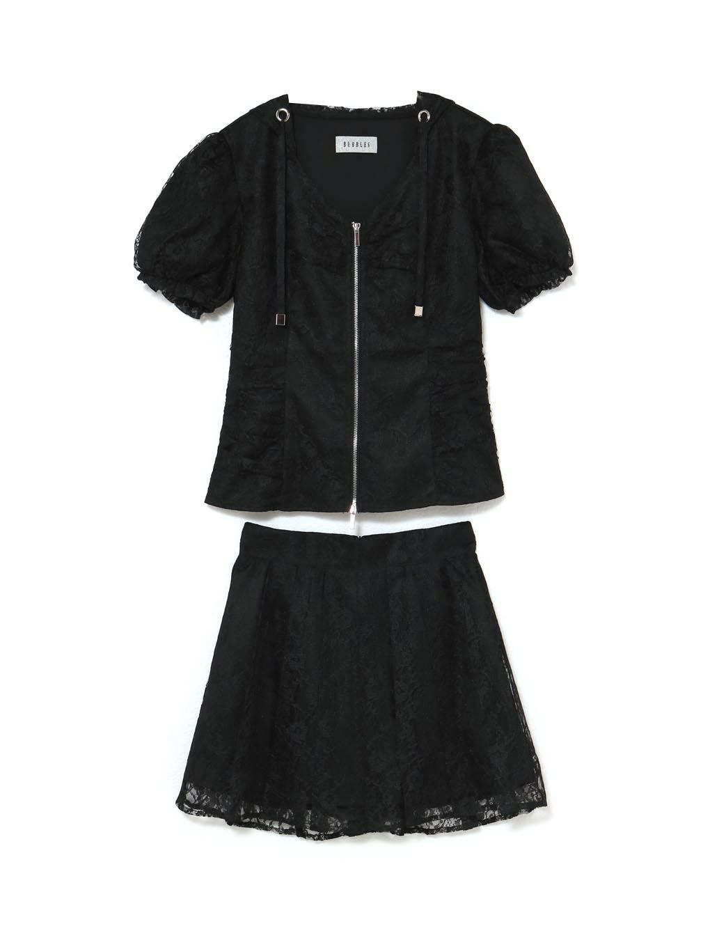 【BUBBLES】レースパーカーセットアップ