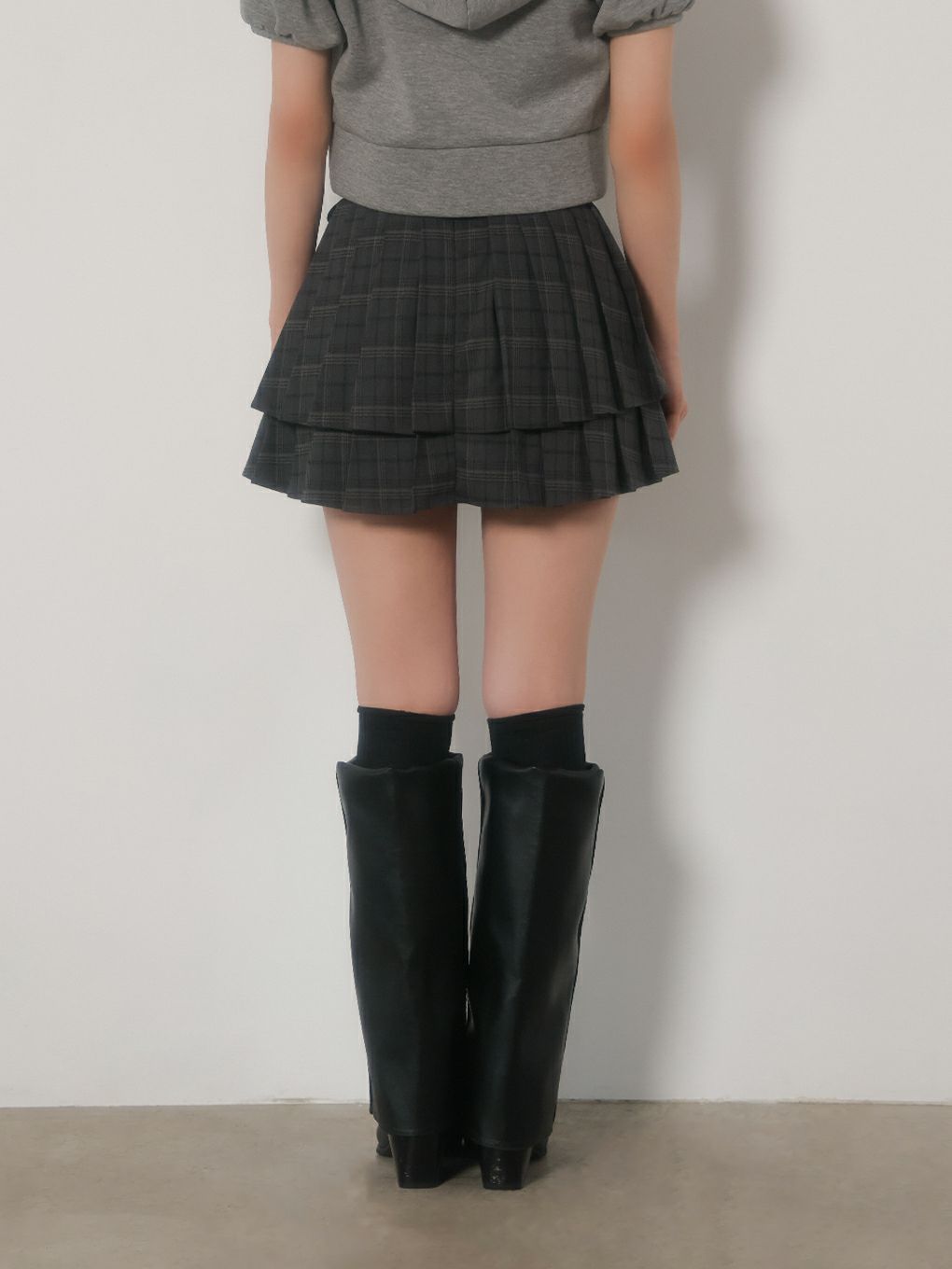 【BUBBLES】ダブルプリーツスカパン