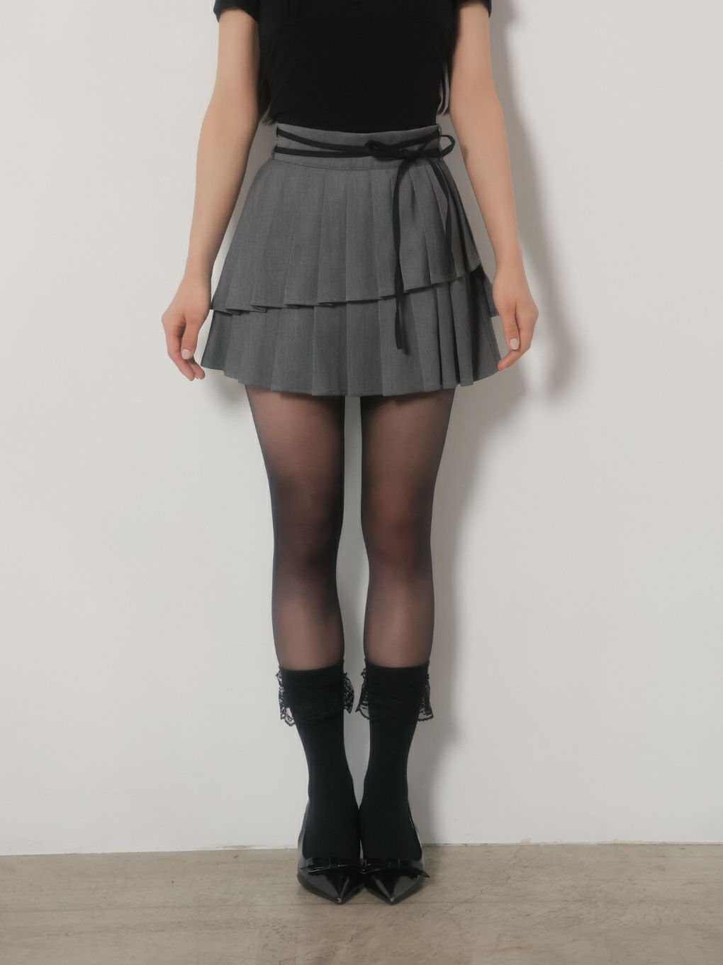 【BUBBLES】ダブルプリーツスカパン