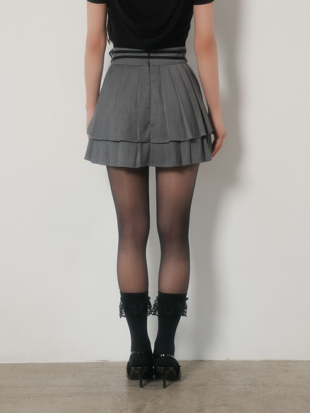 【BUBBLES】ダブルプリーツスカパン