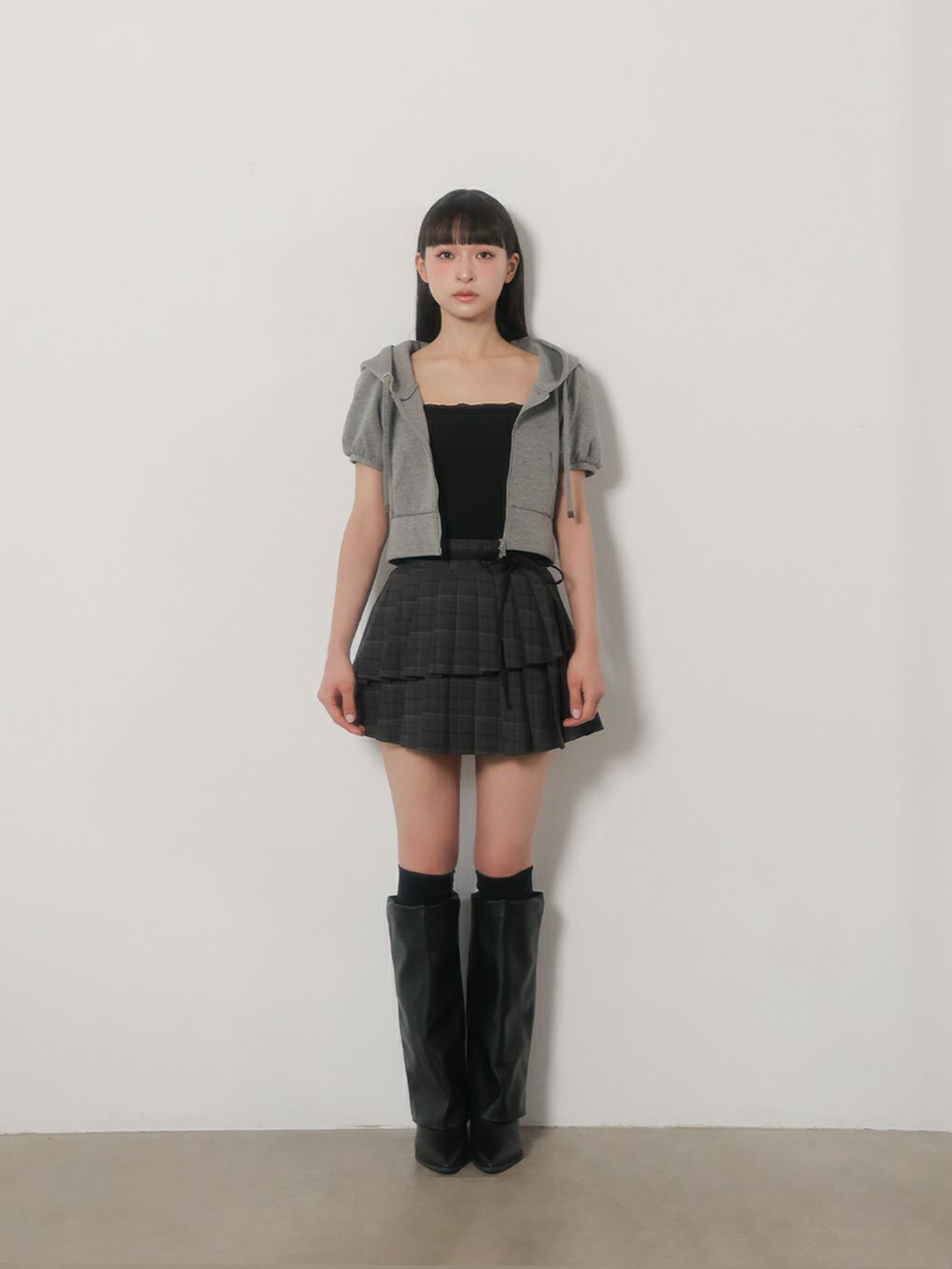 【BUBBLES】ダブルプリーツスカパン