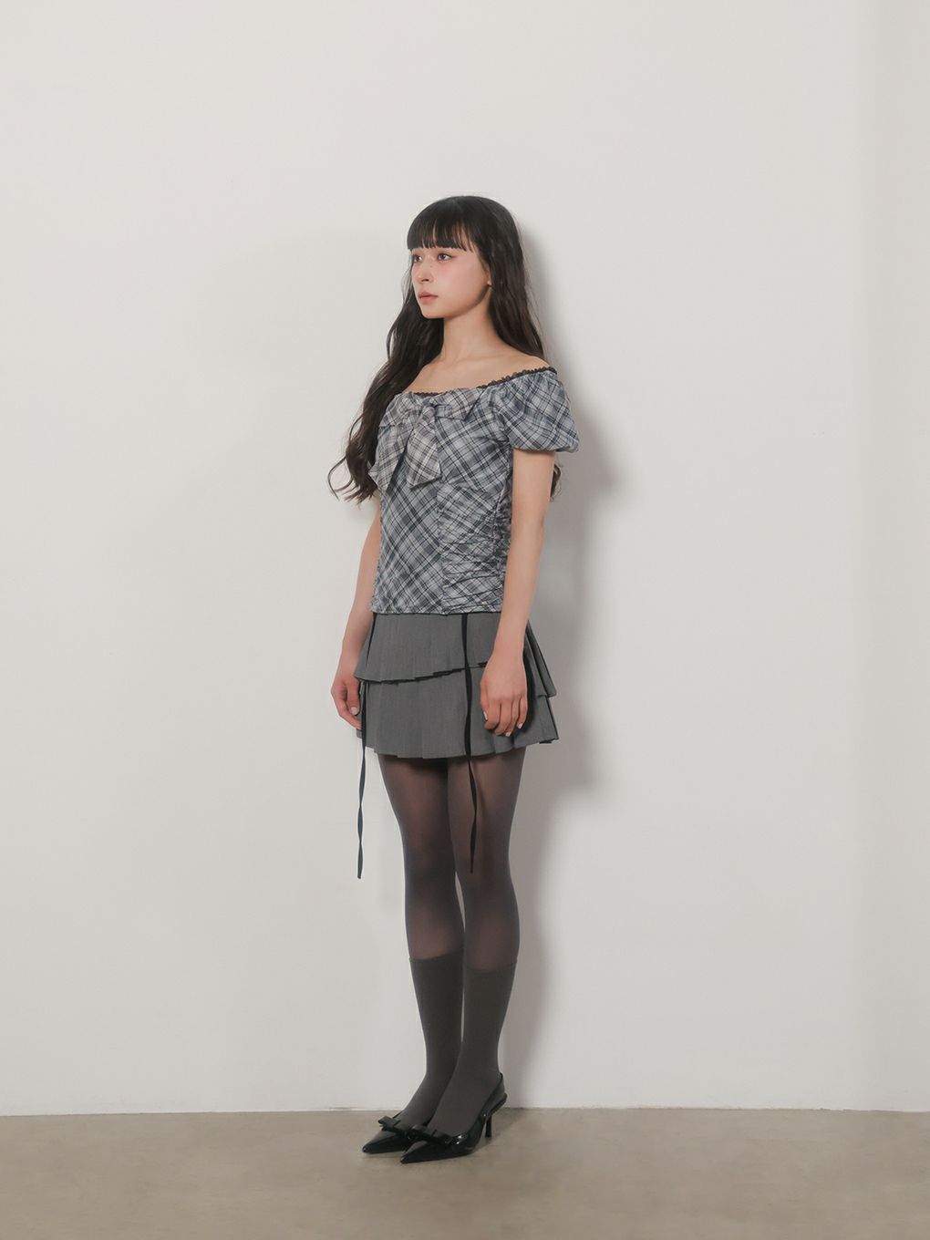 【BUBBLES】ダブルプリーツスカパン