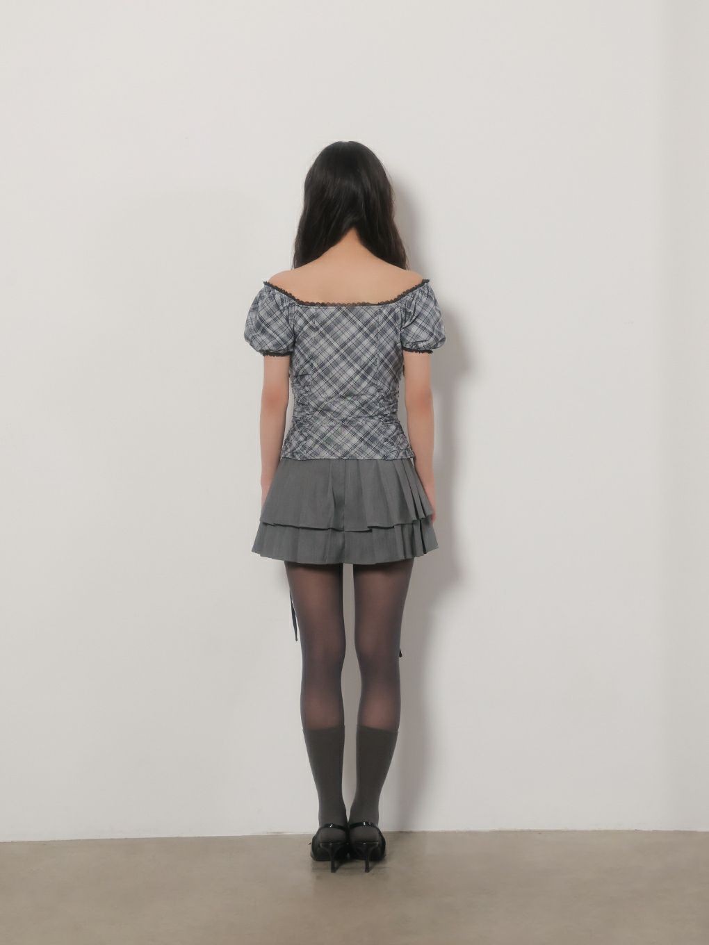 【BUBBLES】ダブルプリーツスカパン