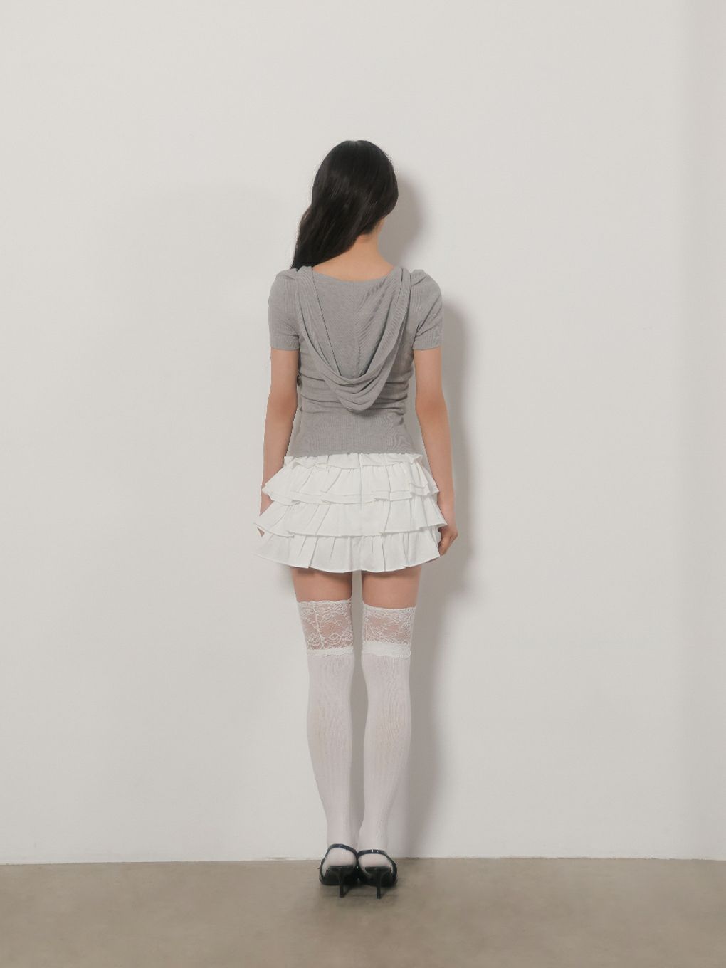 【BUBBLES】ガーリーフードトップス